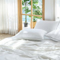 NUSOM Cool Cool Summer Blanket 白色涼感被 - 清爽白色寢具臥室情境展示