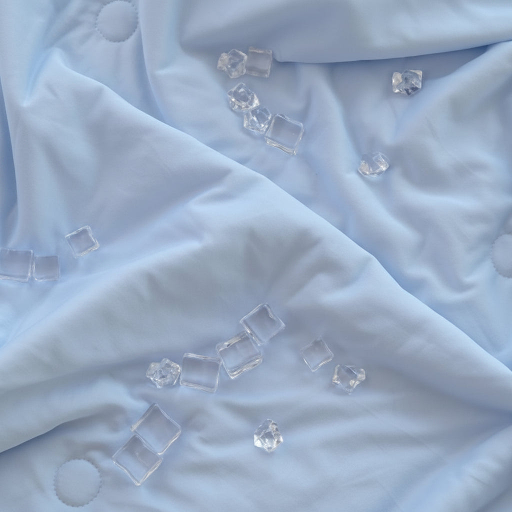NUSOM Cool Cool Summer Blanket  藍色涼感被 - 近拍細節